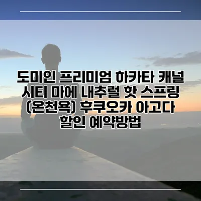 도미인 프리미엄 하카타 캐널 시티 마에 내추럴 핫 스프링 (온천욕) 후쿠오카 아고다 할인 예약방법