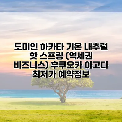 도미인 하카타 기온 내추럴 핫 스프링 (역세권 비즈니스) 후쿠오카 아고다 최저가 예약정보