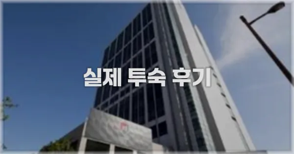 💬 실제 투숙 후기
