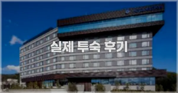 💬 실제 투숙 후기