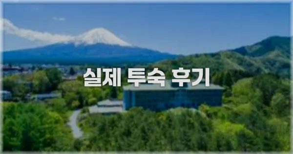 💬 실제 투숙 후기