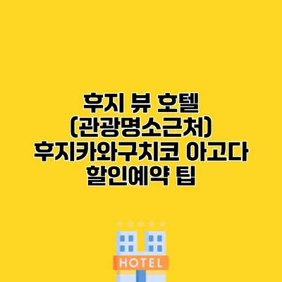 후지 뷰 호텔 (관광명소근처) 후지카와구치코 아고다 할인예약 팁